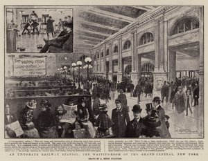 Une gare moderne, la salle d